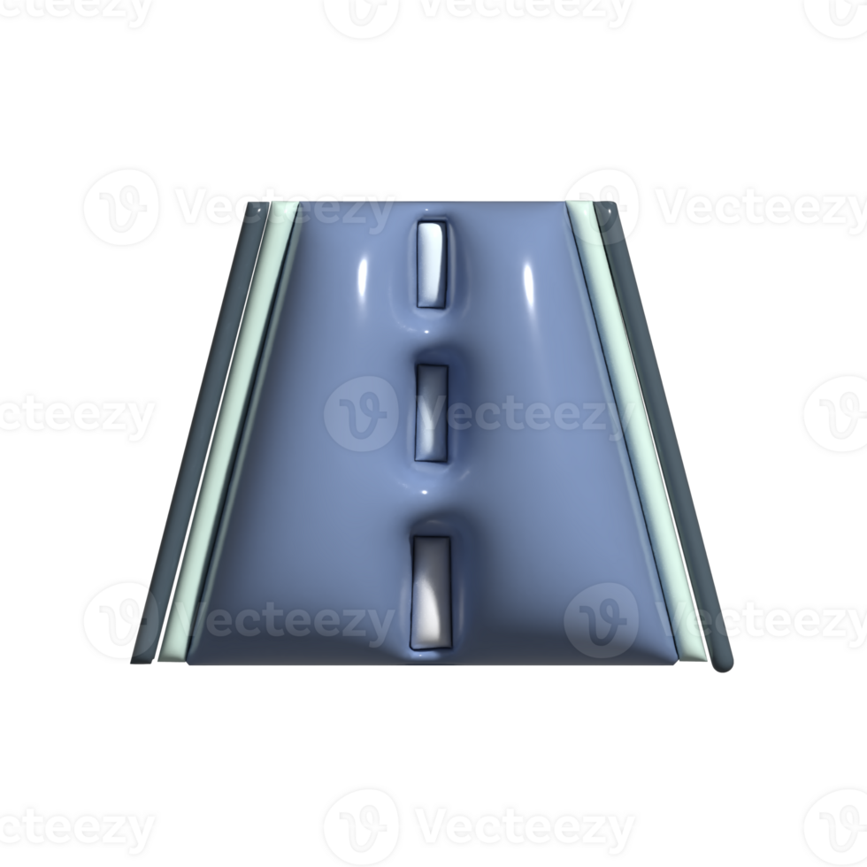 3D Cartoon Road Highway Transportation Icons png