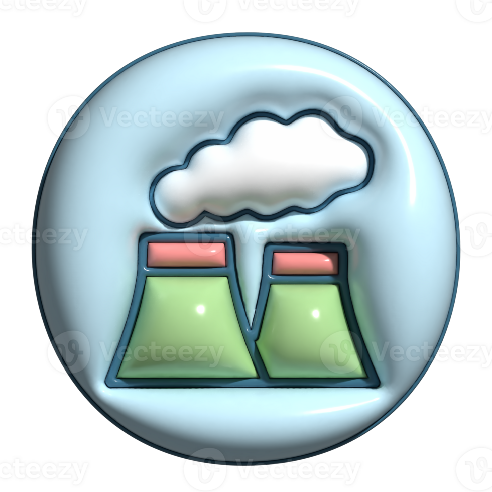 Critical 3D Global Pollution Waste Icons png