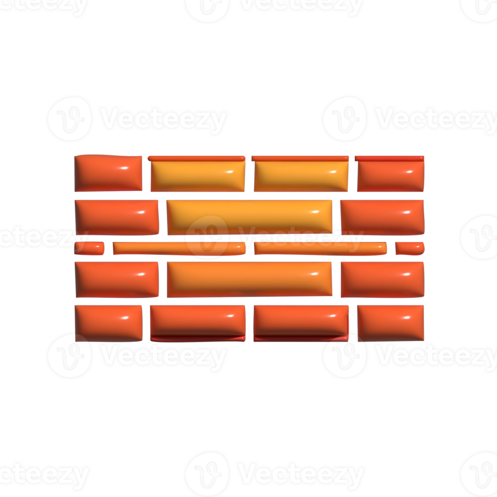 Modern 3D Cyber Security Barrier Icons png