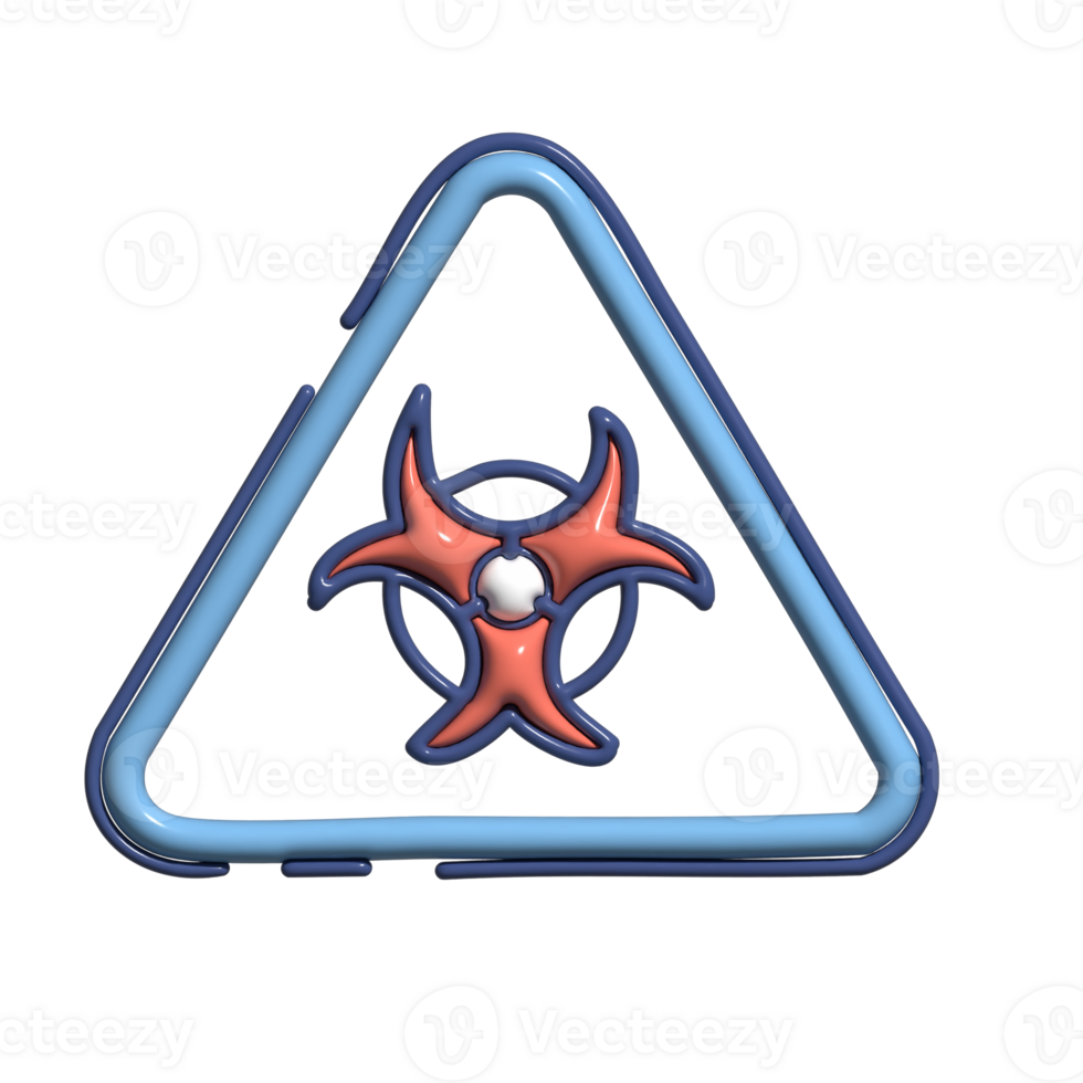 Critical 3D Biosafety Infectious Risk Icons png