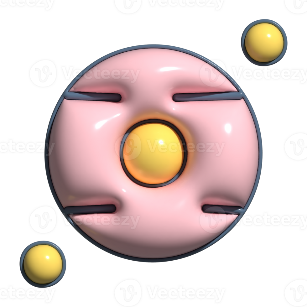 Adorable 3D Earth's Sister Planet Space Symbols png
