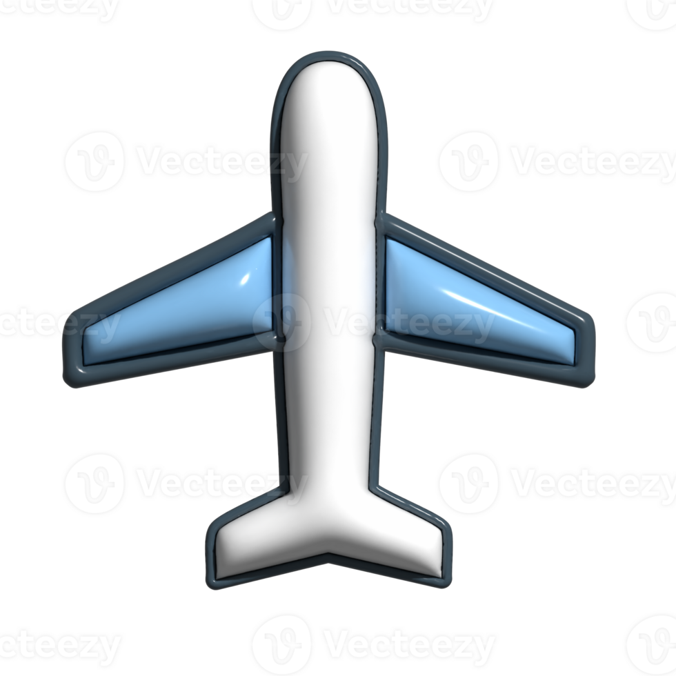 Adorable 3D Aircraft Landing Safe Touchdown Symbols png