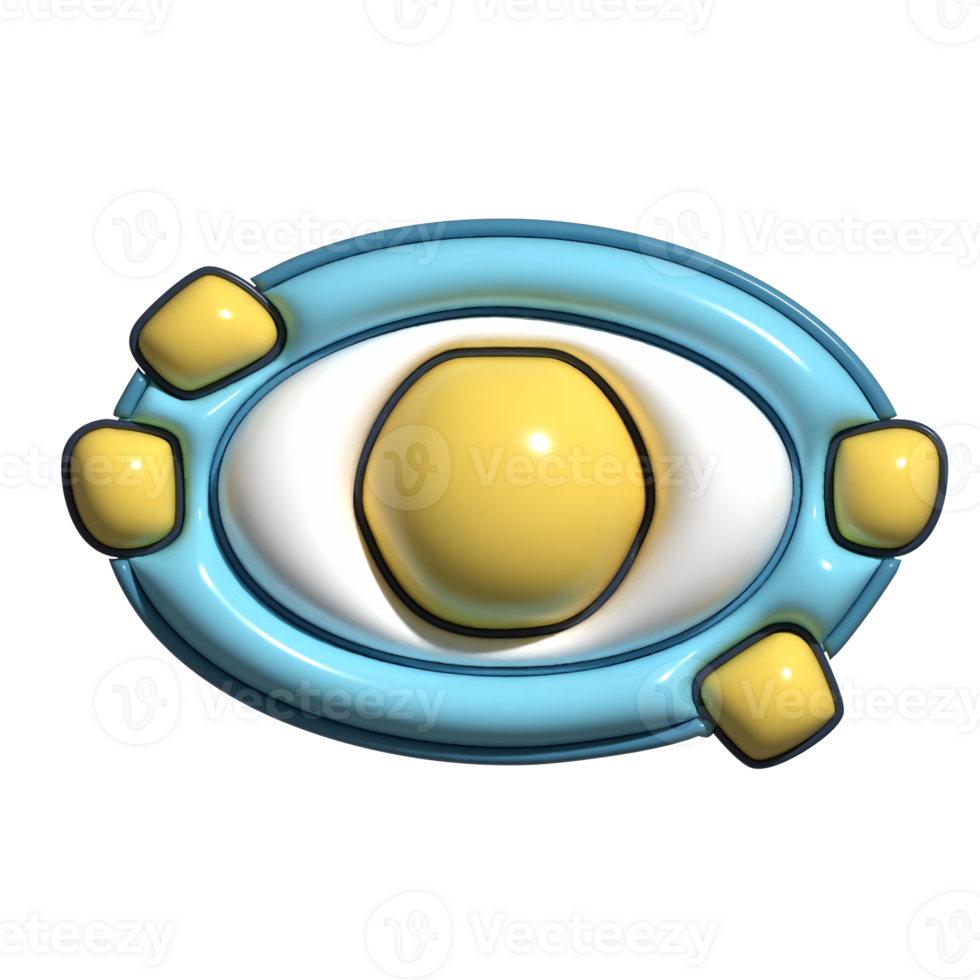 3D Cartoon Asteroid Belt Cosmic Debris Icons png