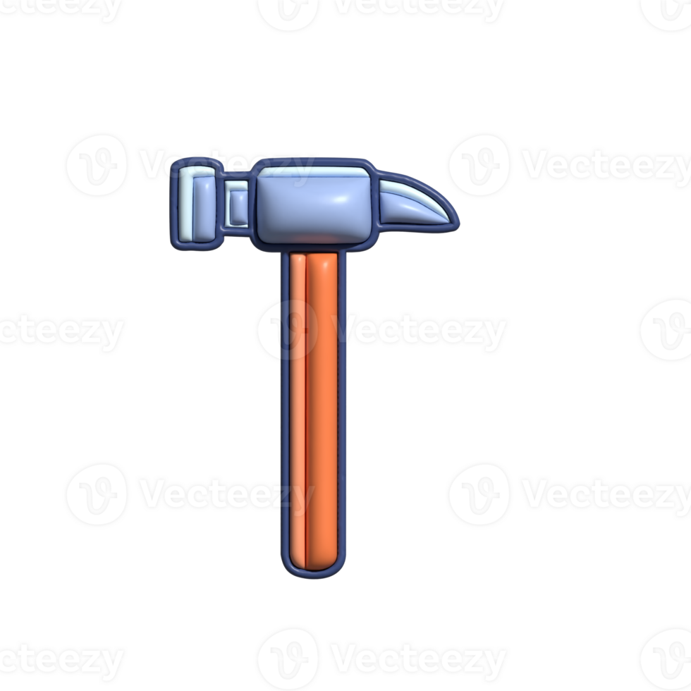 Versatile 3D DIY and Woodworking Mallet Icons png