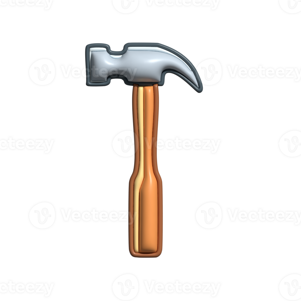 Adorable 3D Non-Marring Hammer and Assembly Symbols png