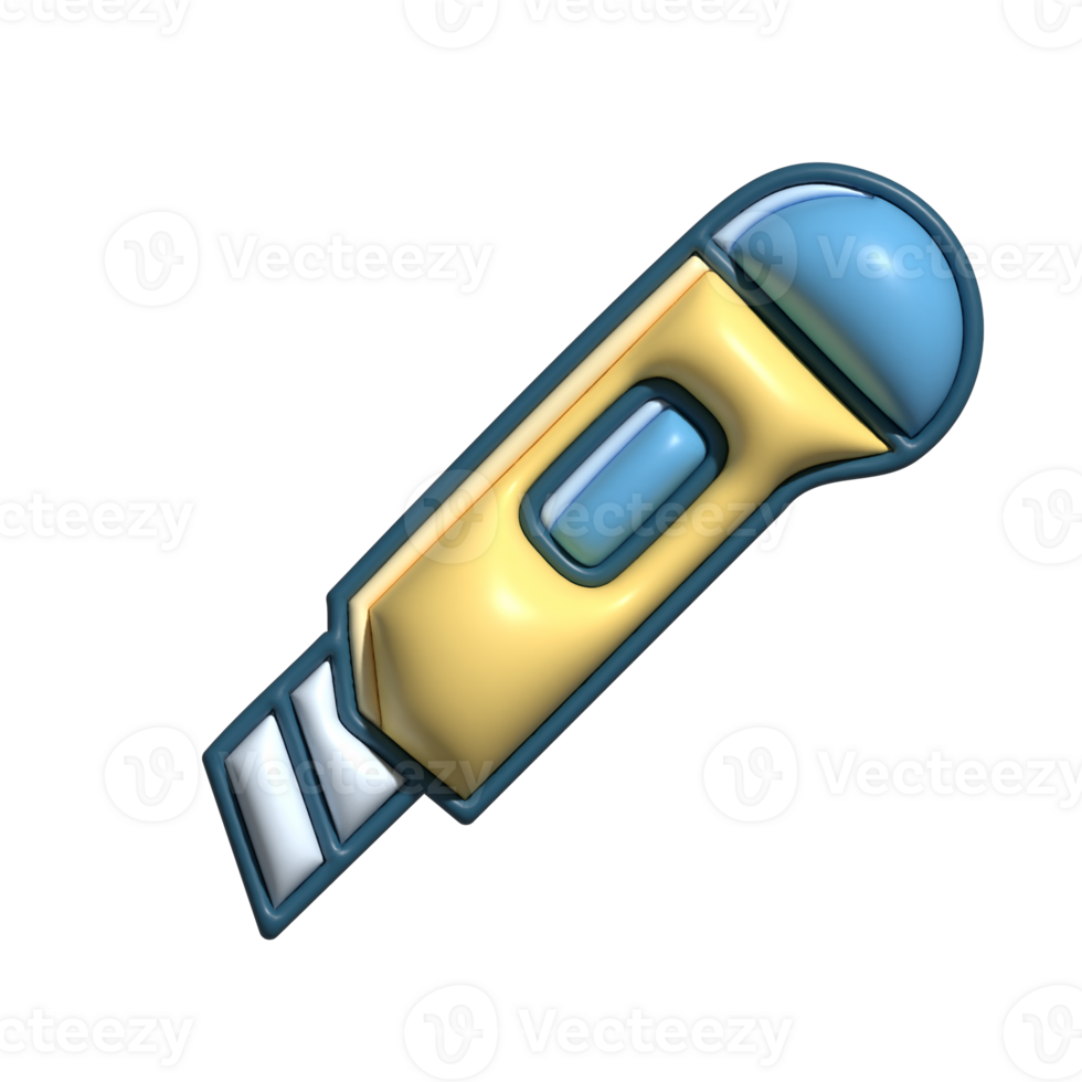 Versatile 3D Utility Knife and Precision Icons png