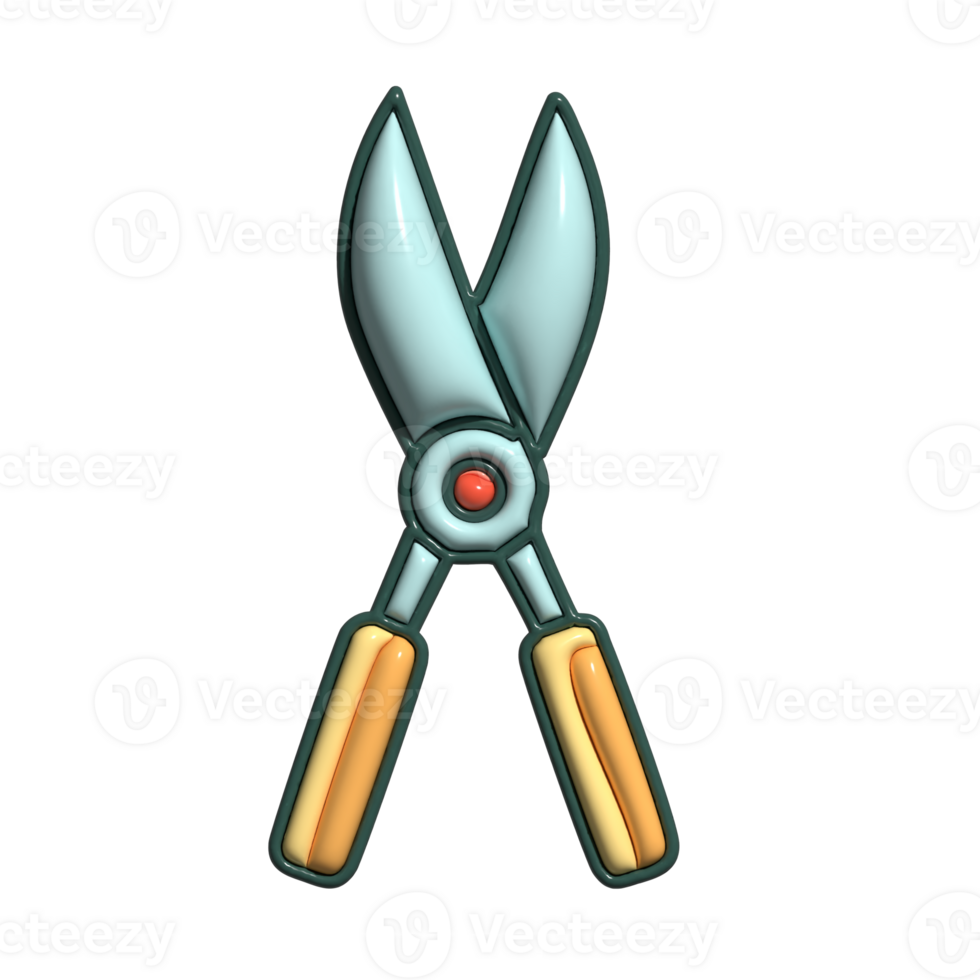 Adorable 3D Plant Trimming and Cutting Symbols png