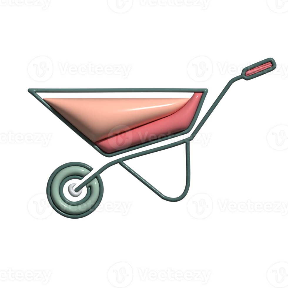 Versatile 3D Outdoor Work and Transport Icons png