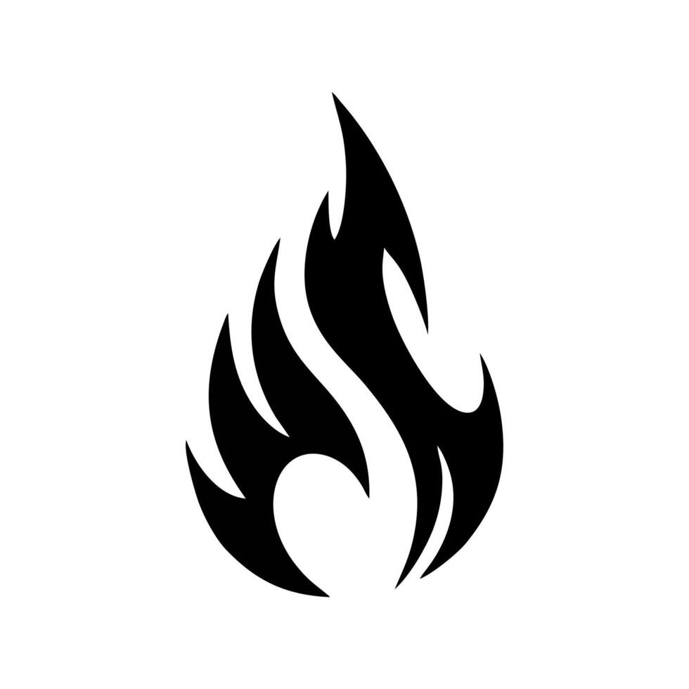 Fire flame icon illustration vector