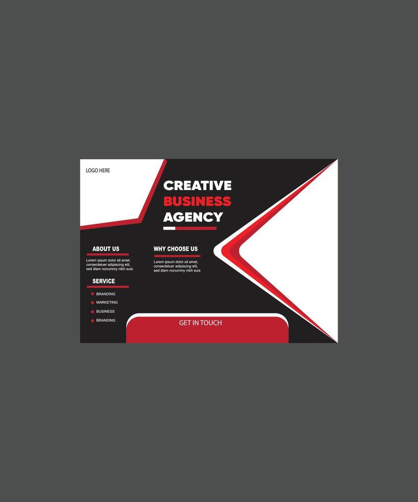 creative business poster design layout vector