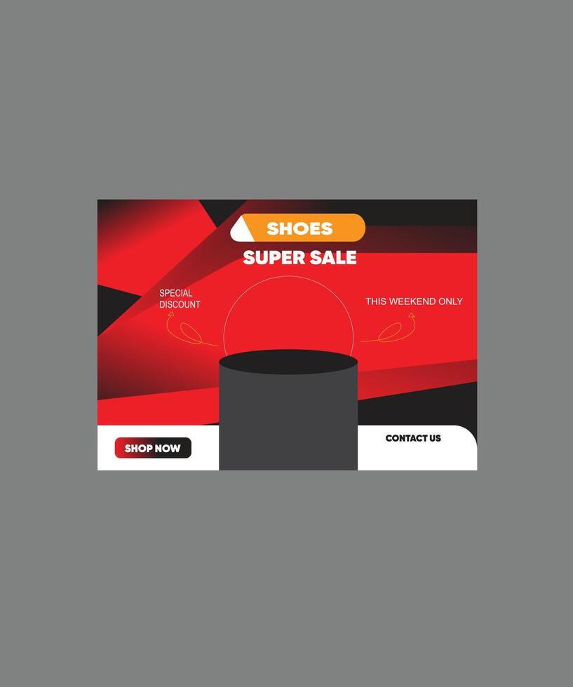 product sale social media poster vector