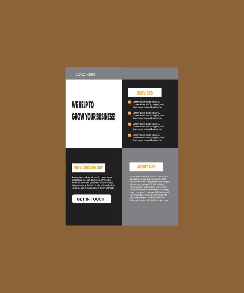 digital marketing flyer design vector