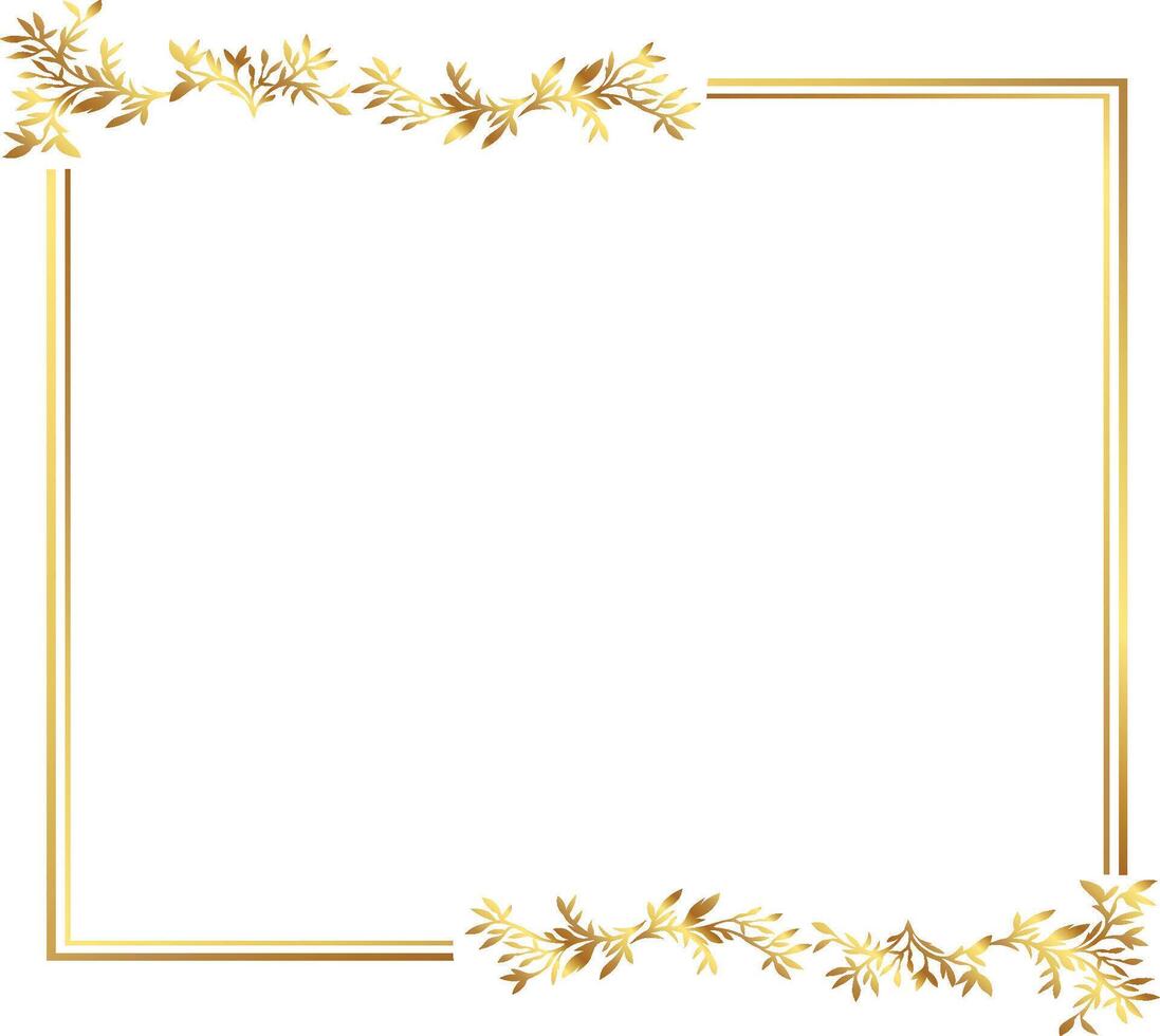Flower floral wedding border vector