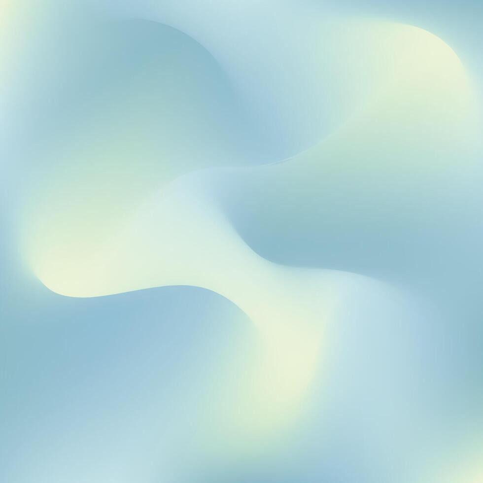 Abstract background with light blue and yellow waves vector