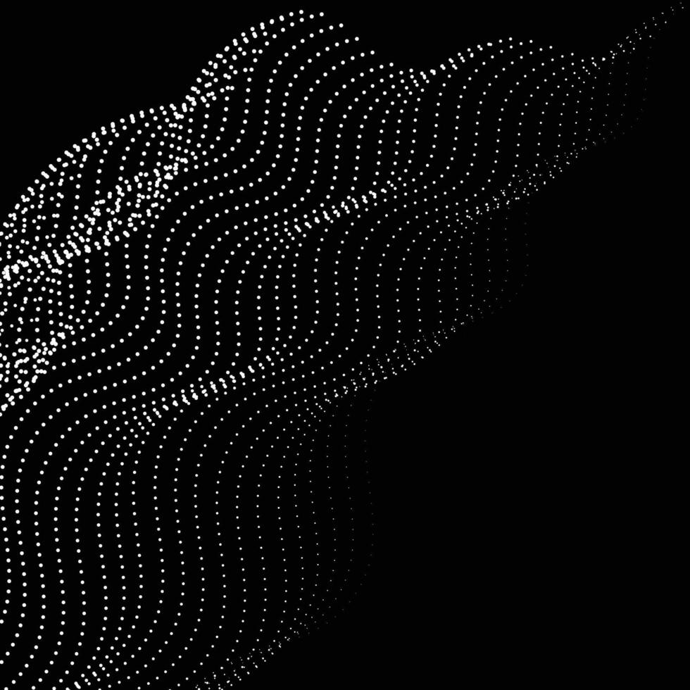 A black and white illustration of a wave vector