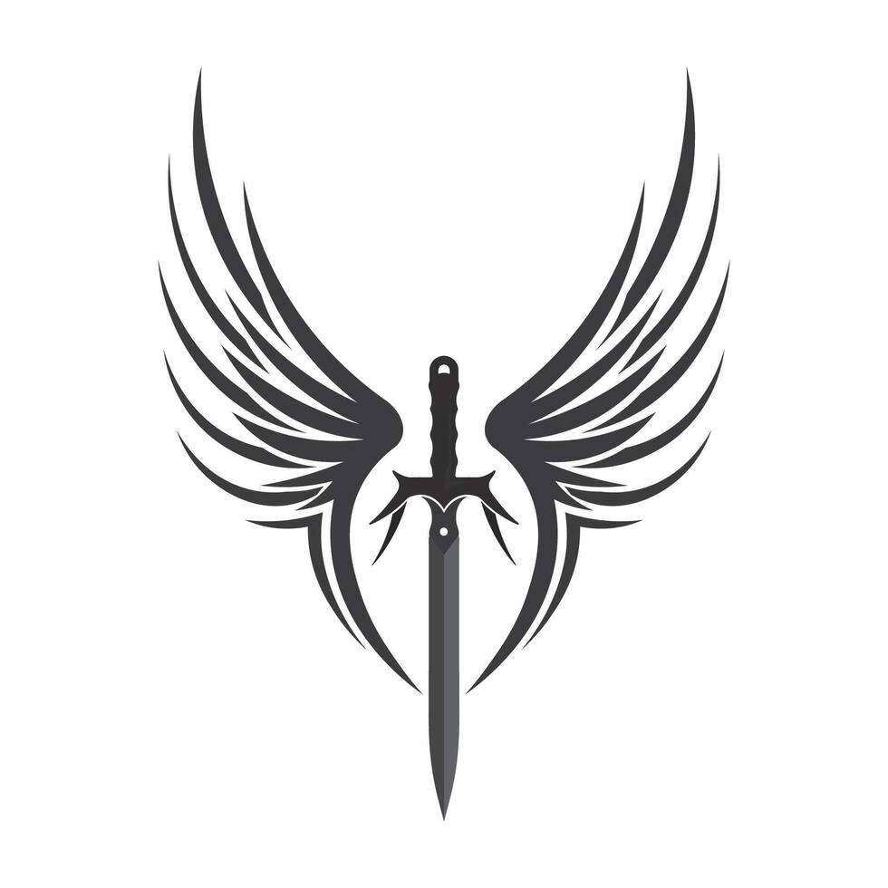 Sleek Sword Icon with Simple and Modern Design vector