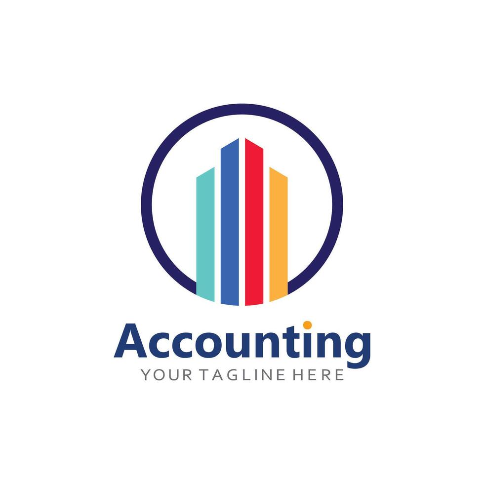 Minimalist Financial Logo with Growth Arrow and Report Sheet vector