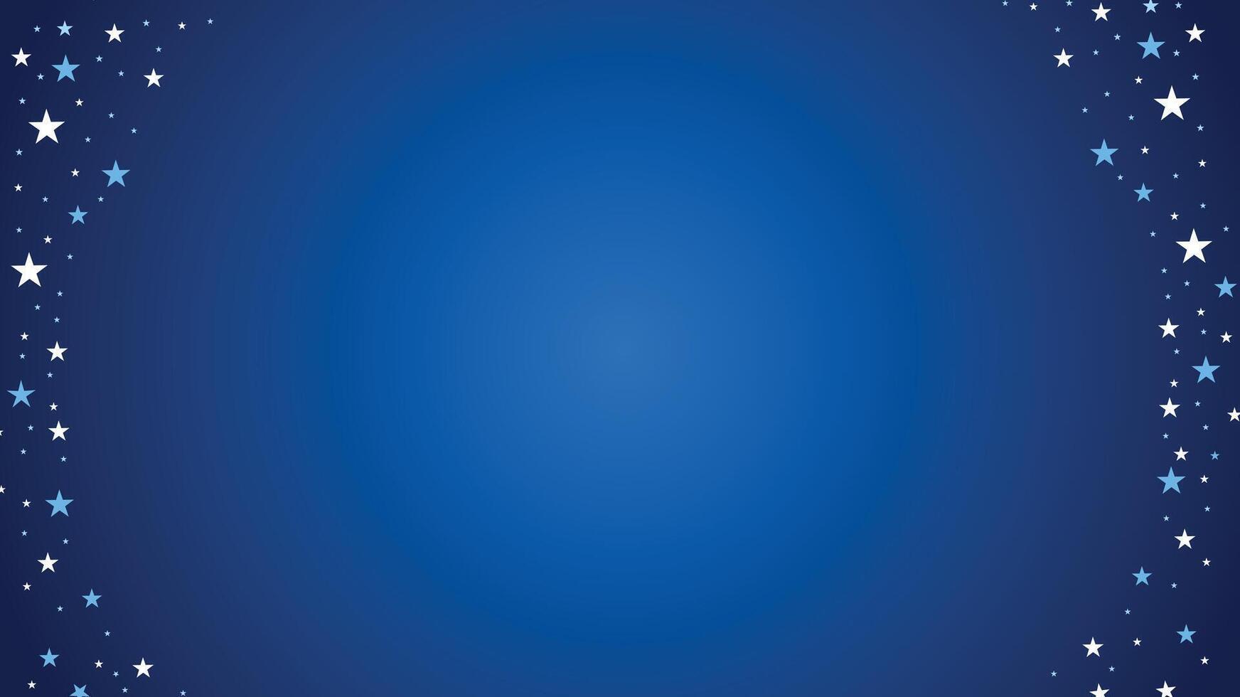 Blue Starry Background with Glowing Center for Patriotic and Independence Themes vector