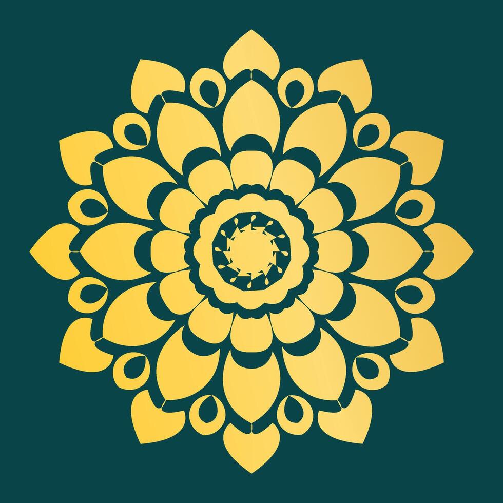 Mandala Design Idea With Intricate Artistic Pattern And Creative Decorative Style vector