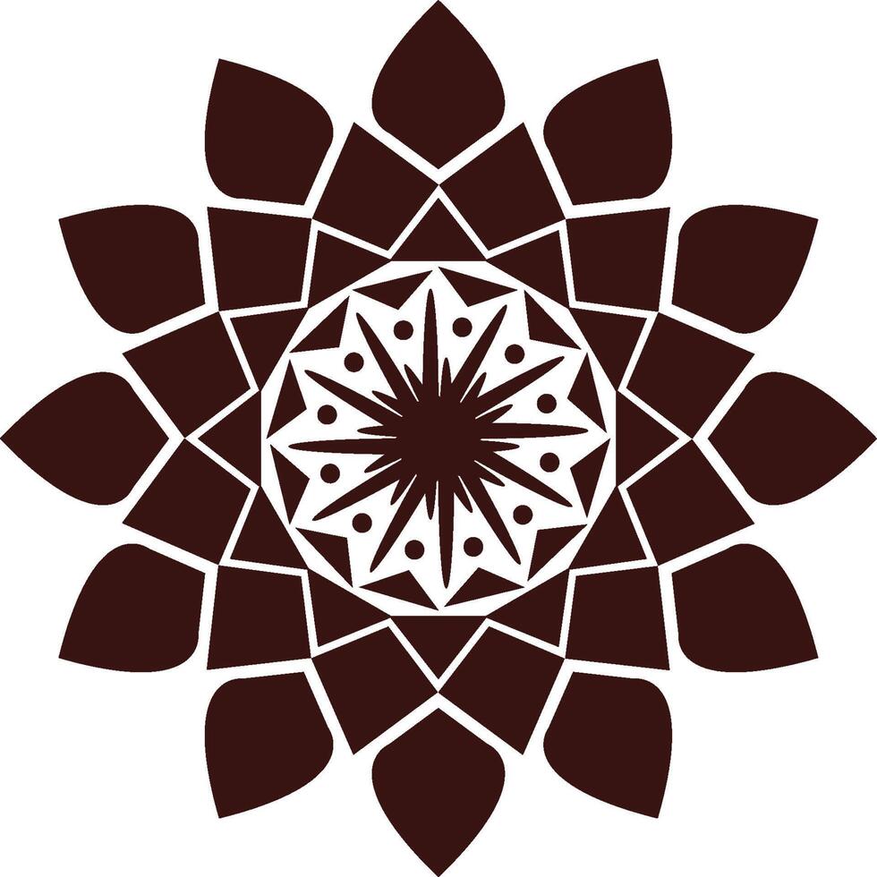 Minimal Mandala Design Concept with a Modern and Peaceful Look vector