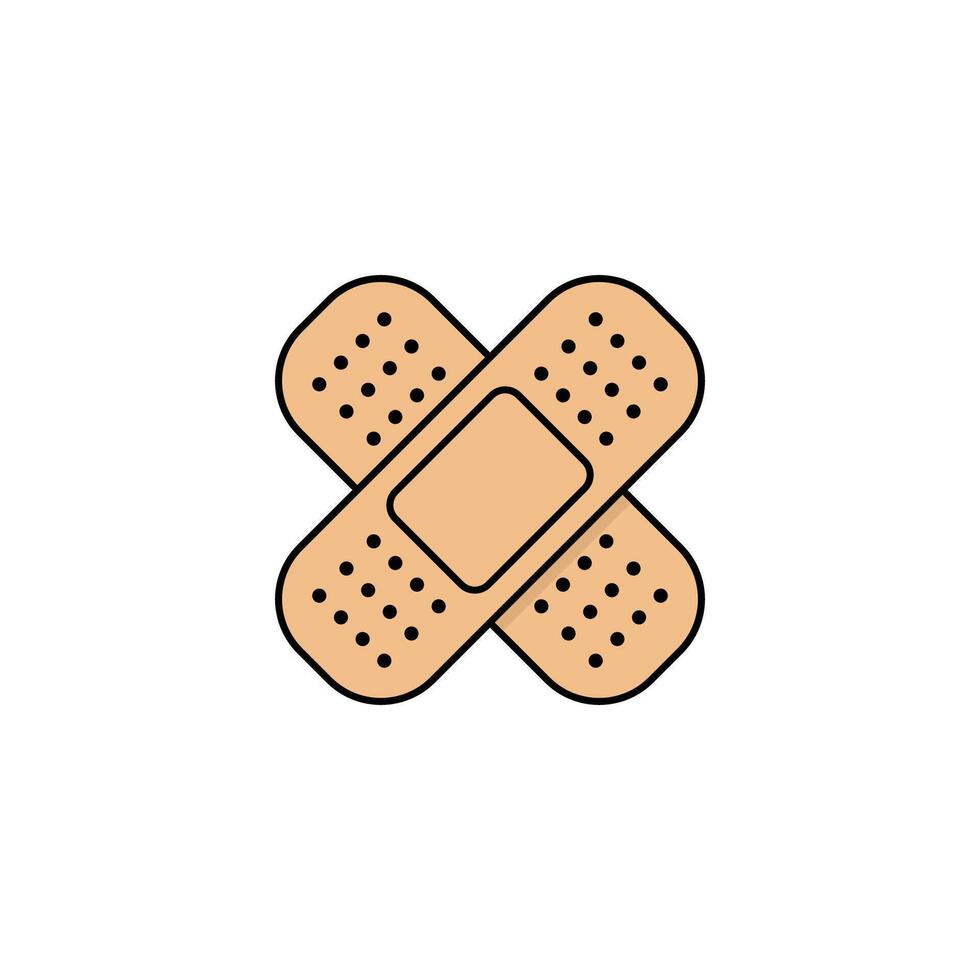 Adhesive bandages for minor wounds vector