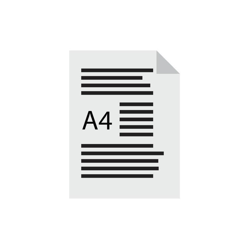 Neat Paper Stacked A4 Papers vector