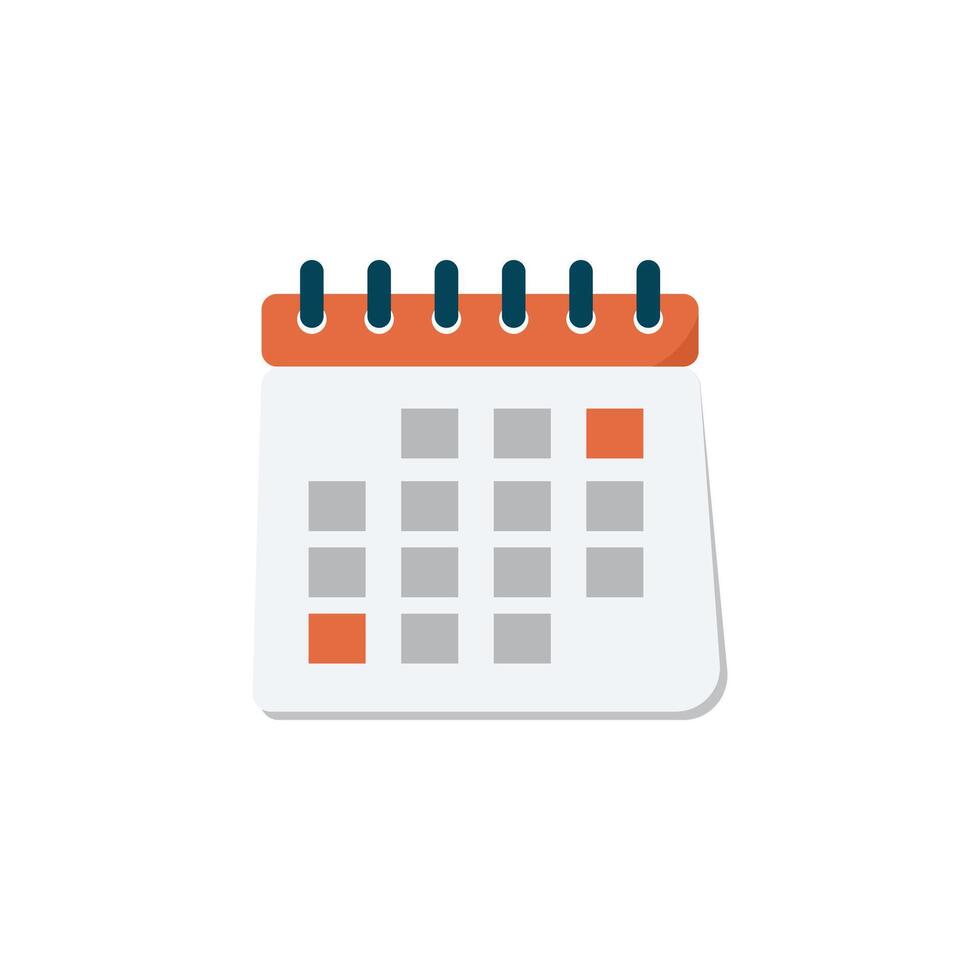 Mini Desk Calendar For Daily Plans vector