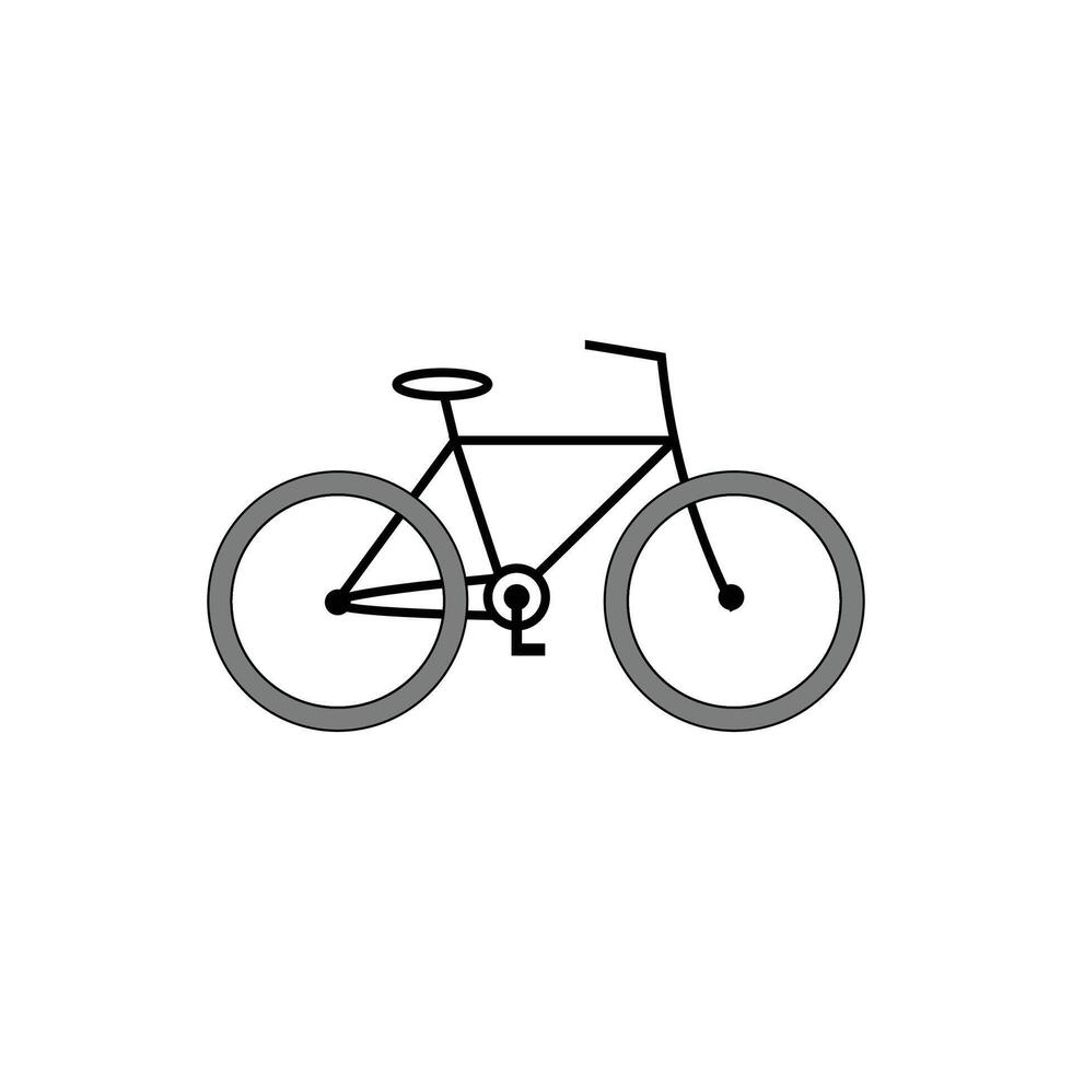 Bicycle as sustainable transportation method vector