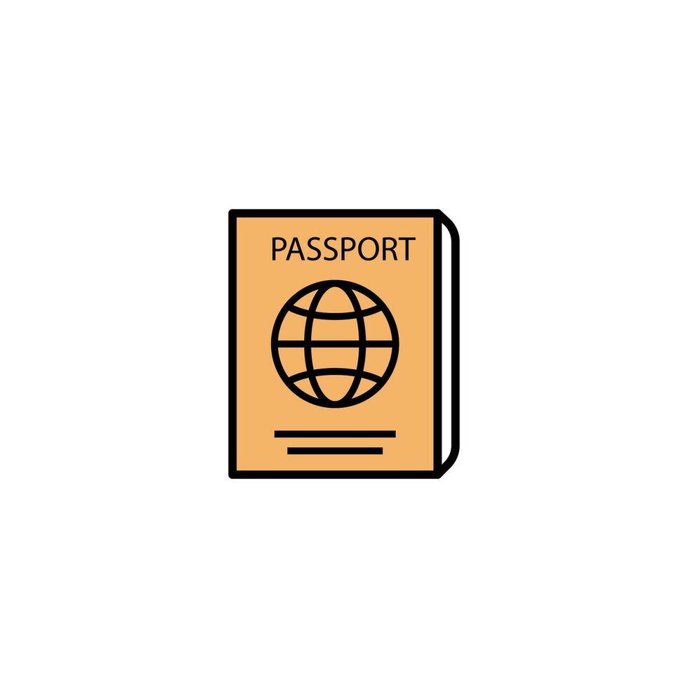 Global Passport For Travel Access vector
