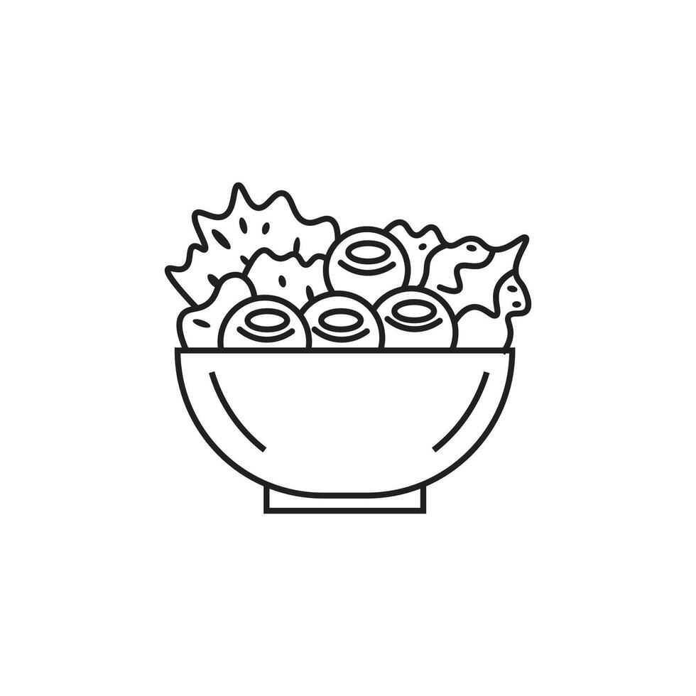 Japanese Sushi Bowl with Assorted Toppings vector
