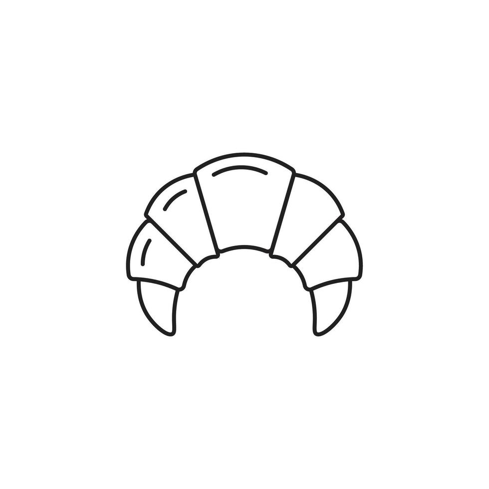 Freshly Baked Buttery French Croissant vector