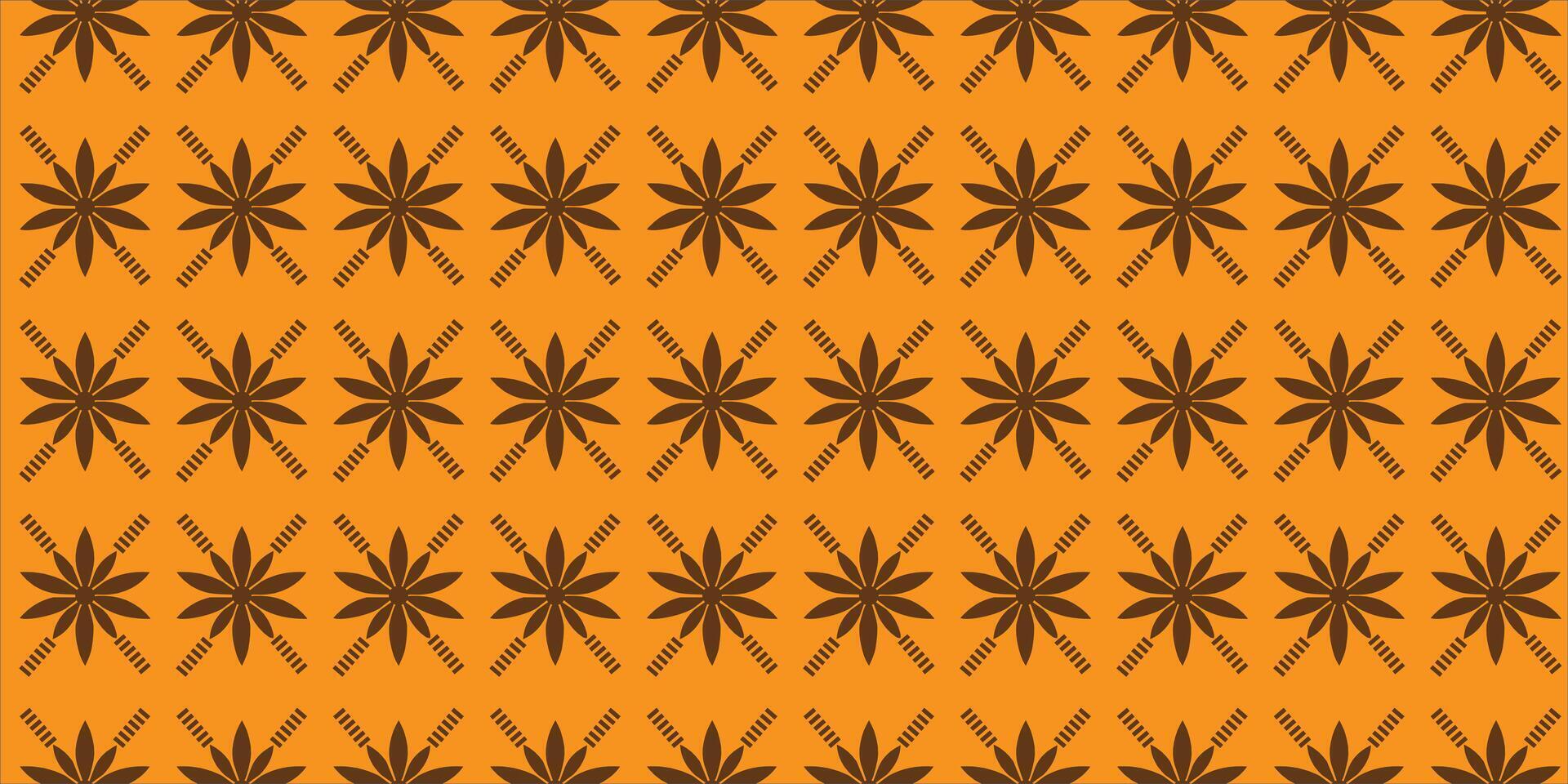Geometric Floral Pattern with Bold Contrast and Symmetrical Repetition Design vector