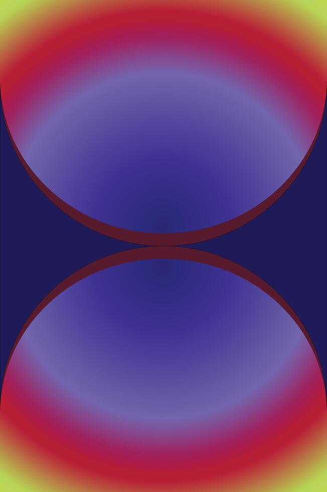 Vibrant Abstract Symmetry with Radiant Gradient and Curved Geometry vector
