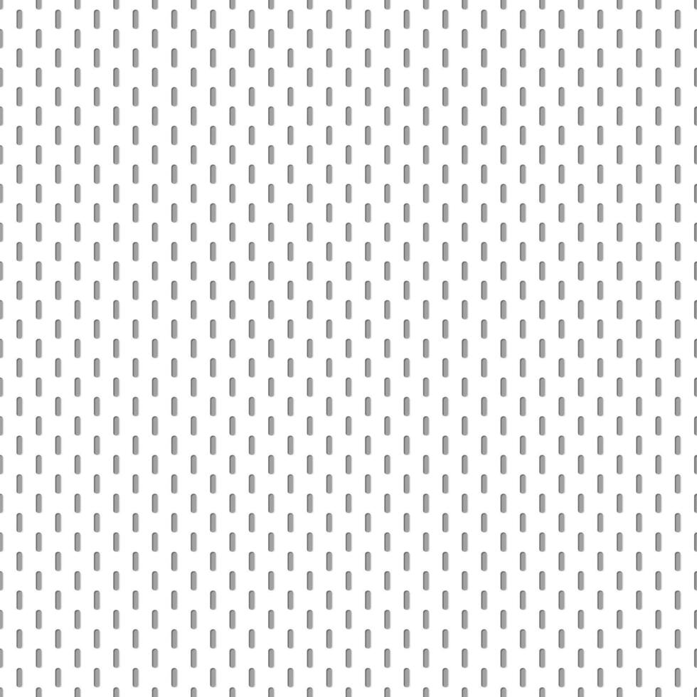 Seamlessly repeating gray rounded vertical rectangles creating a regular grid on a white background, perfect for various creative projects and modern designs vector