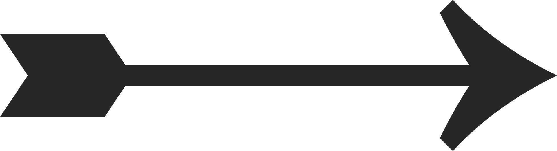 Simple black arrow pointing to the right, useful for indicating direction, progress, or movement in presentations, infographics, and web design vector