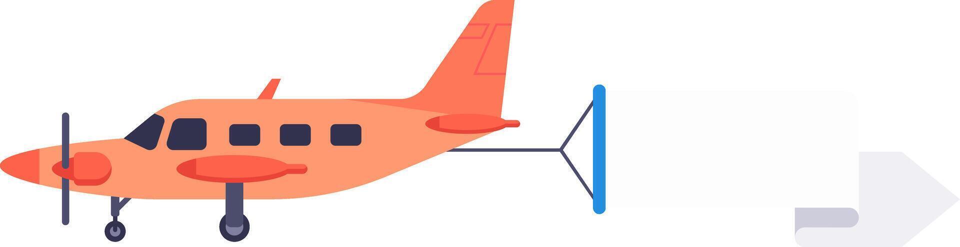 Small passenger airplane approaching the docking system, preparing for passenger boarding. Capturing the essence of the travel and tourism industry, highlighting air travel concepts vector