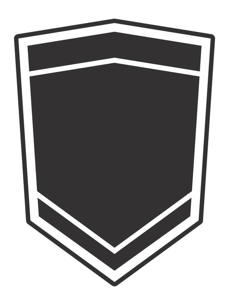 Minimalist shield icon symbolizing safety, defense, and online security, ideal for representing data protection, privacy, and cybersecurity concepts vector
