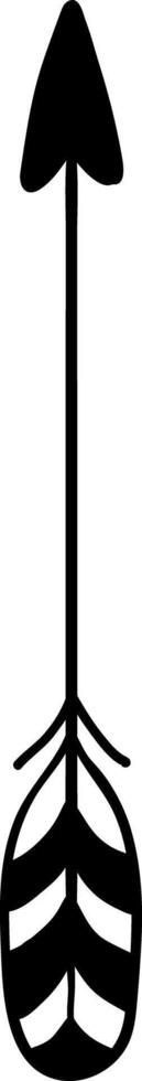 Simple black and white illustration of an upward pointing arrow, representing concepts of direction, progress, motivation, and achievement, ideal for minimalist designs vector