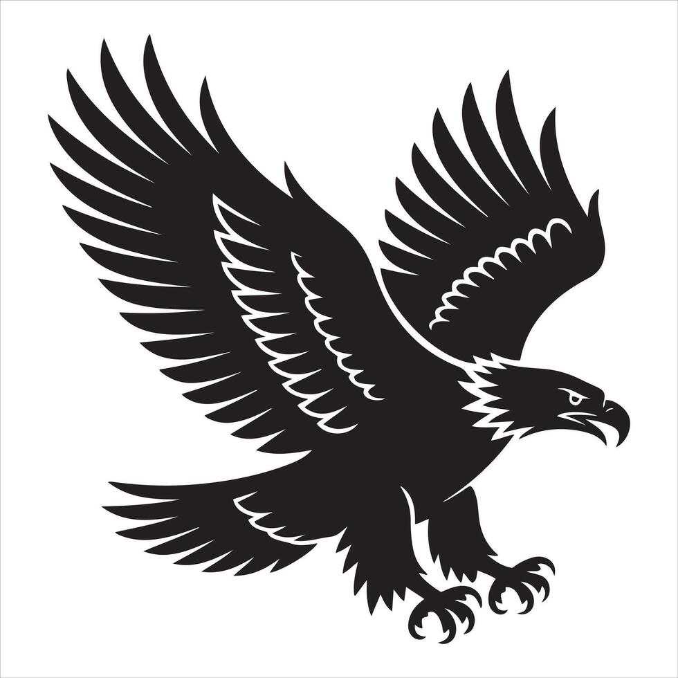 Soaring Eagle Silhouette vector