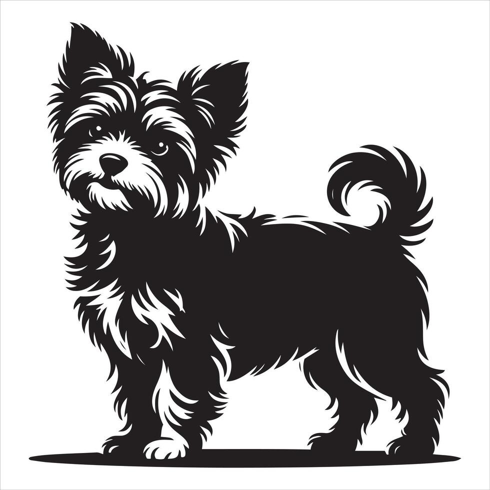 Yorkshire Terrier Silhouette vector