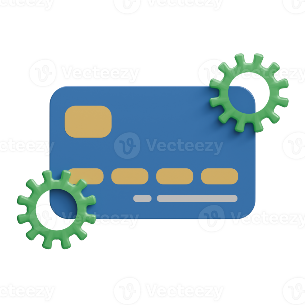 3D Credit Card Maintenance png