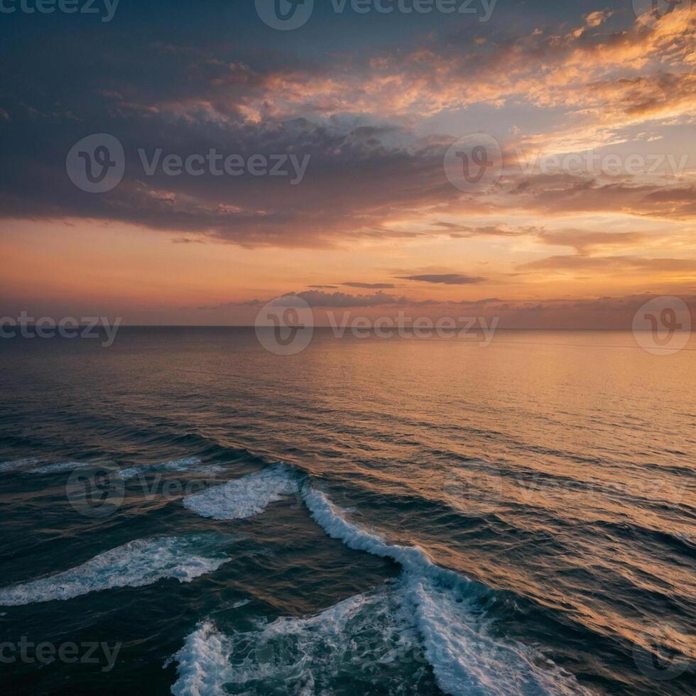 sky is a beautiful orange color photo