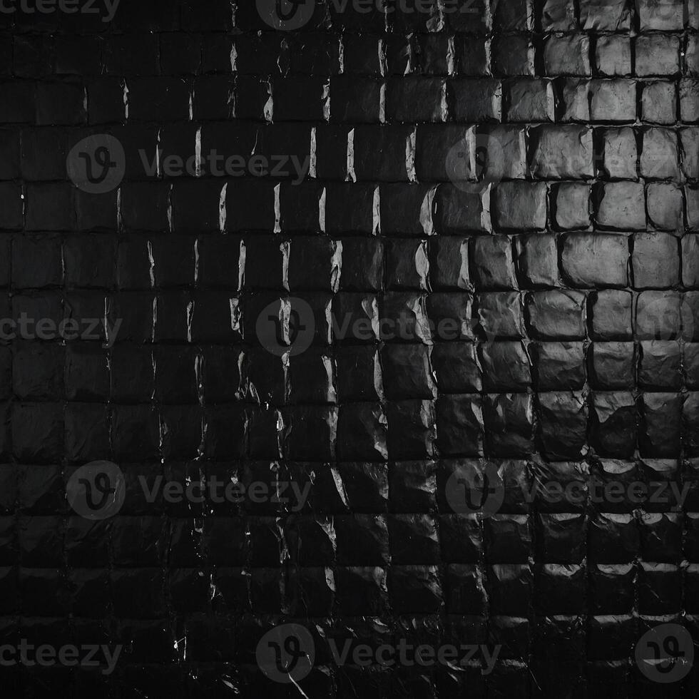 This image features a closeup view of a black tile wall surface photo