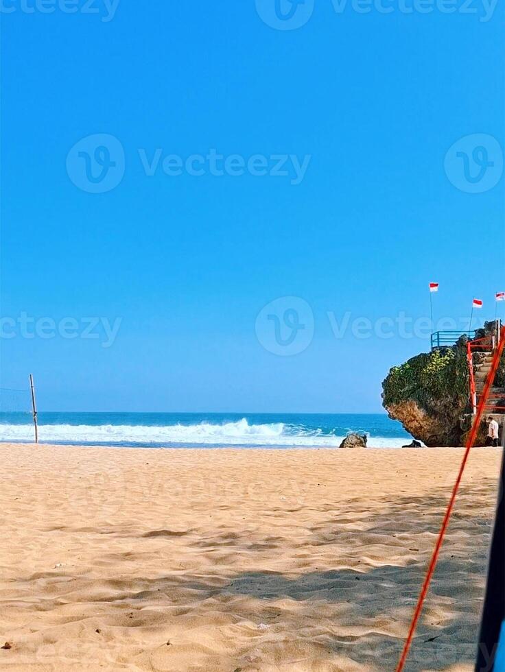 Ocean Horizon Seen From Tent photo