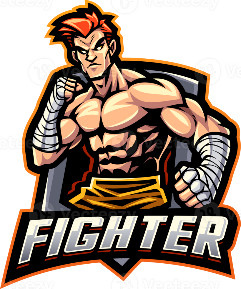 Fighter mascot logo png