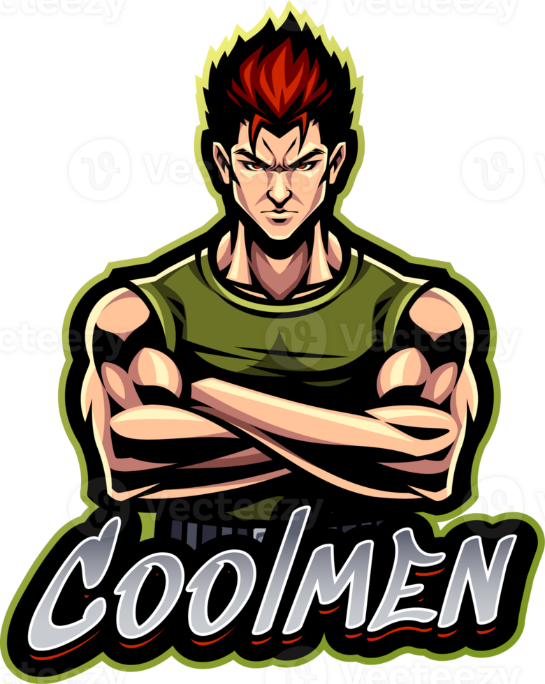 cool man mascot design png