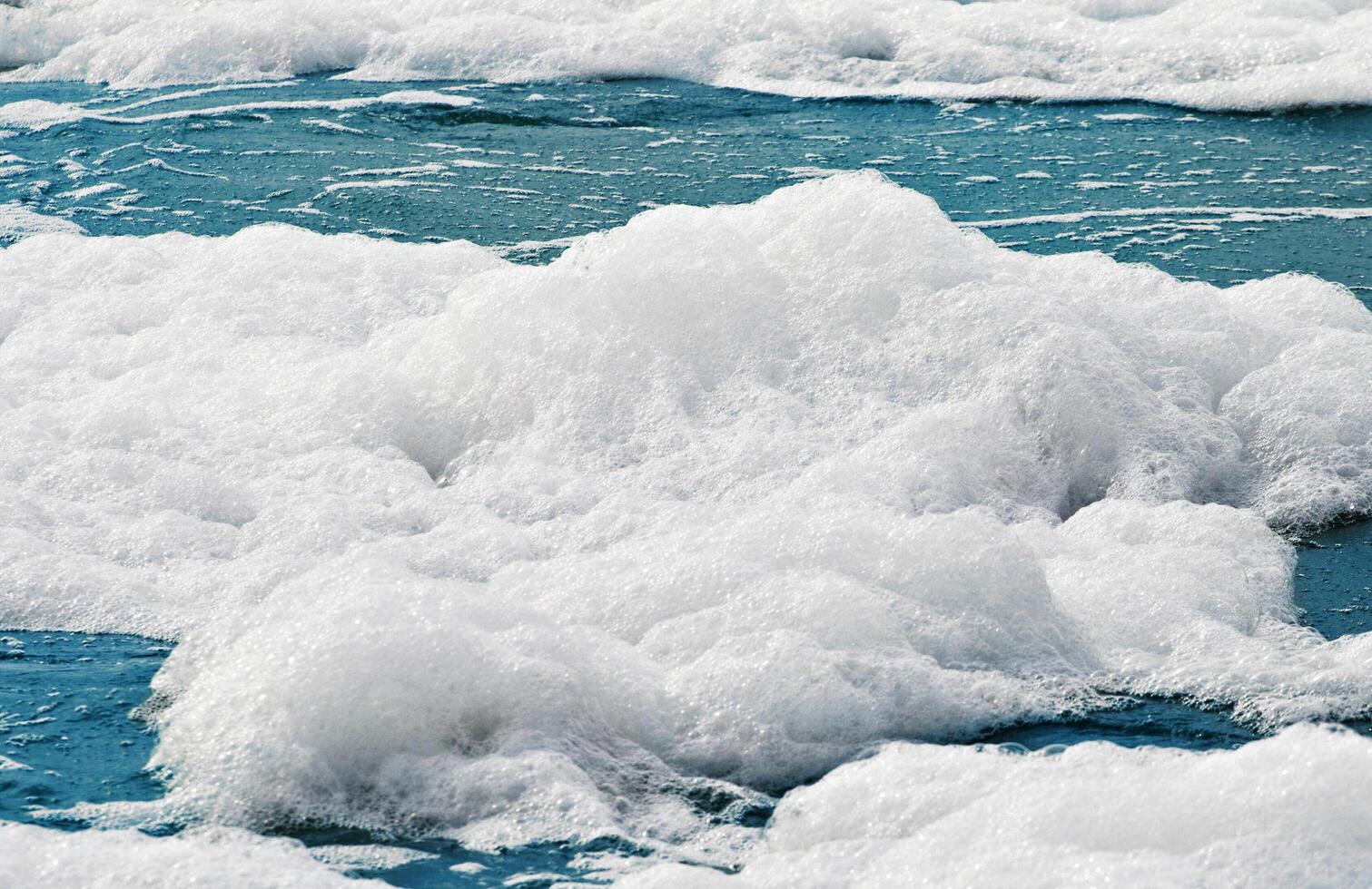 Close up of sea foam photo