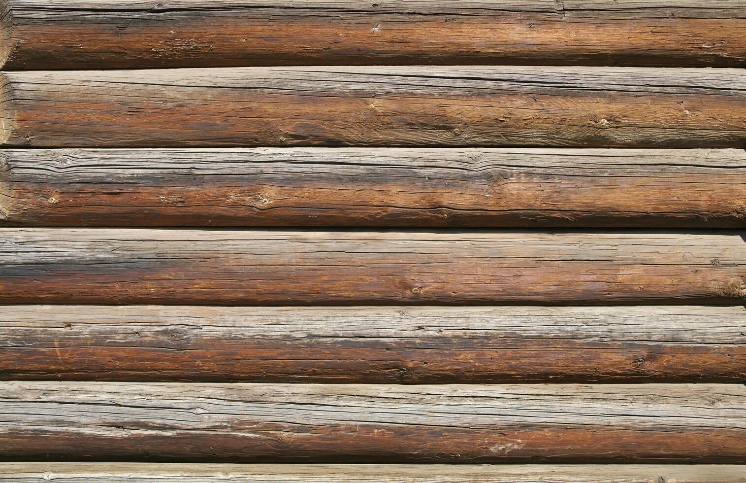 Log cabin wall background photo