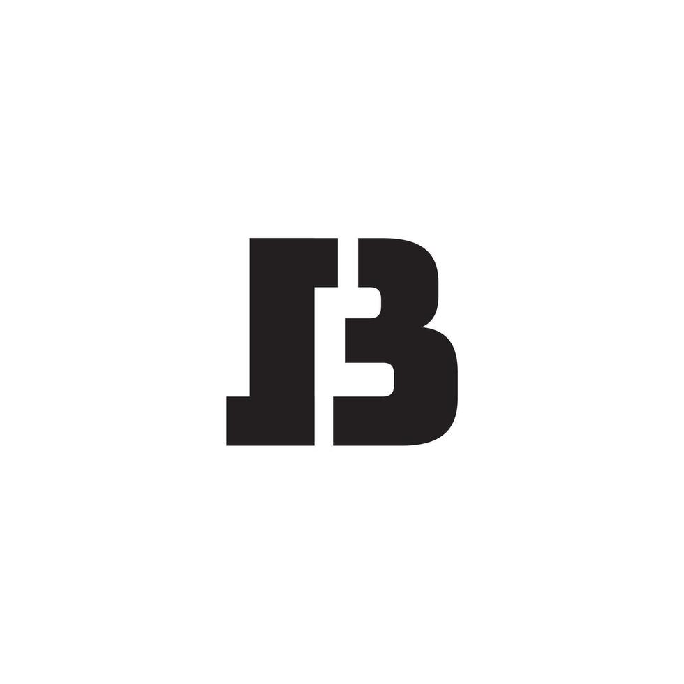 A black and white logo with the letter b vector