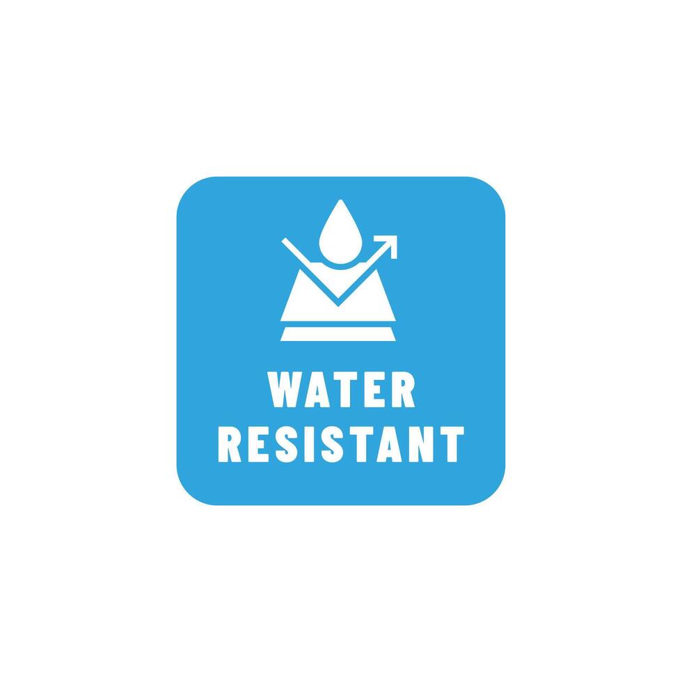 Water resistant icon on white background vector